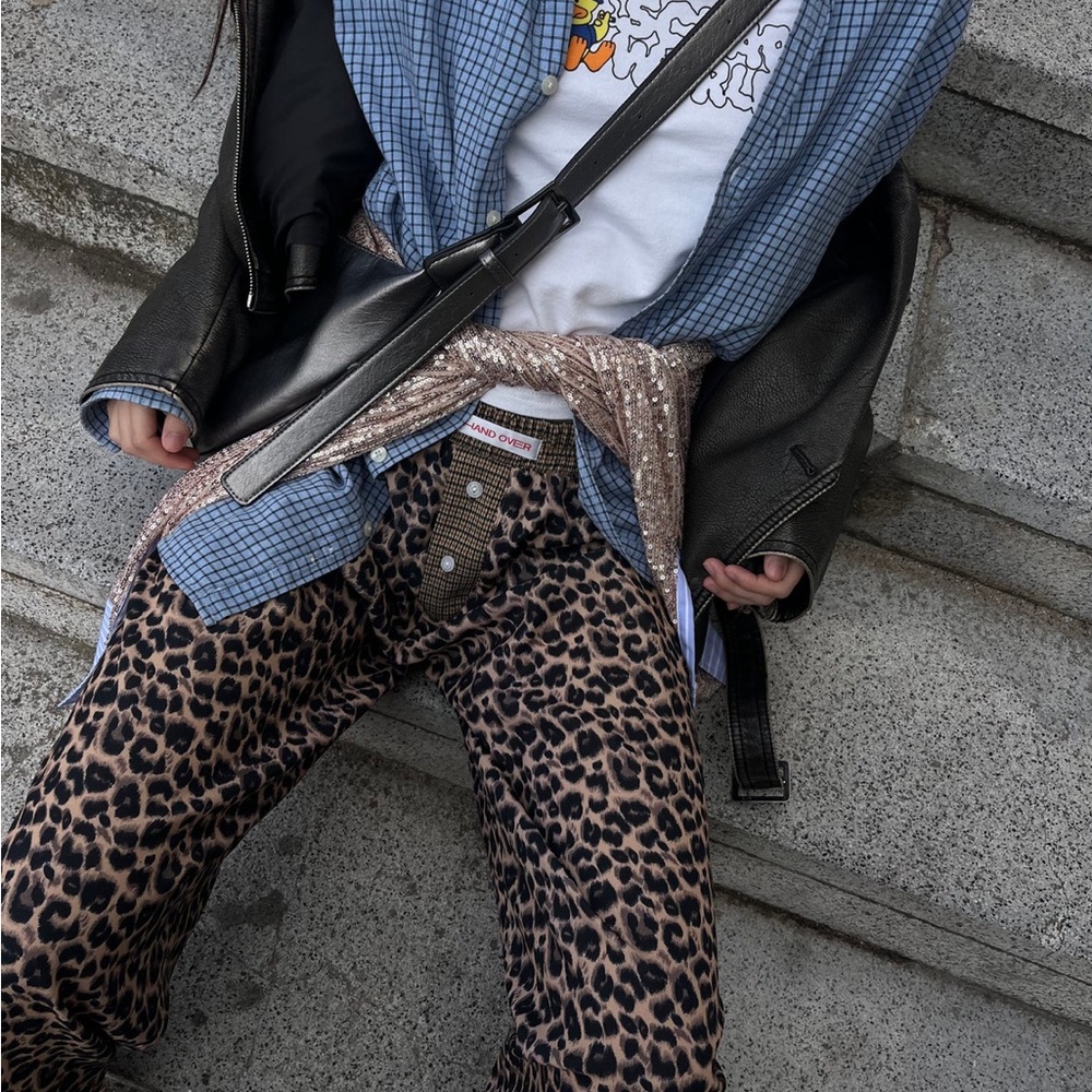 Handover Nicolas Cage Leopard Print Boxer Pants
